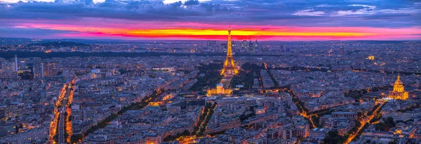 巴黎天际线全景 — 图库照片