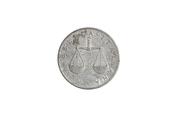 Italian lire coin — Stockfoto