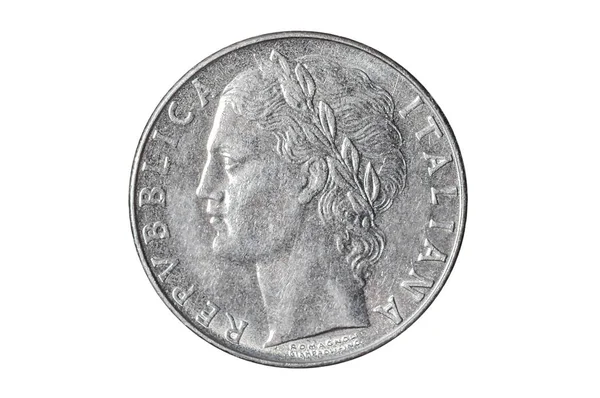 Italian 100 lire coin — Stockfoto