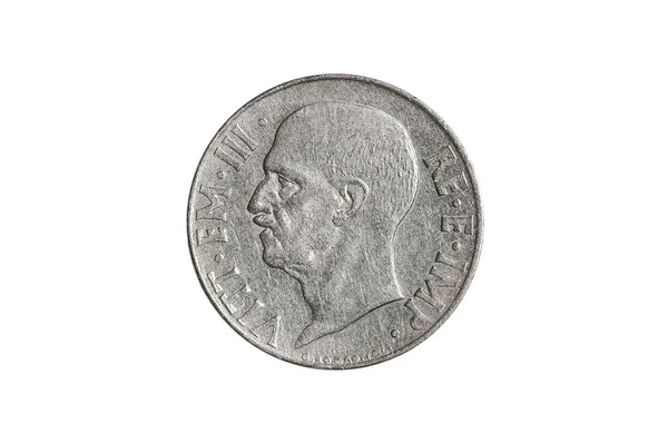 Moneda italiana de 20 centavos de lira — Foto de Stock