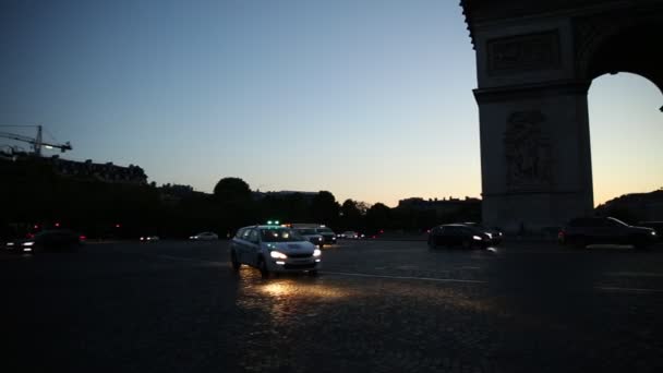Arc de Triomphe Sunset — Αρχείο Βίντεο