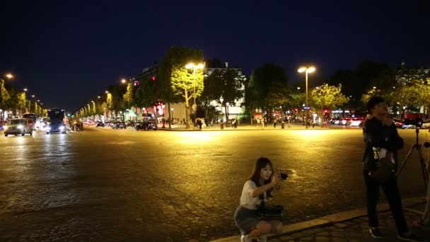 Champs Elysees Paris — Wideo stockowe