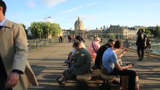 Pont des Arts — Stok video