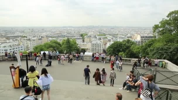 Paris Montmartre skyline — Stock videók