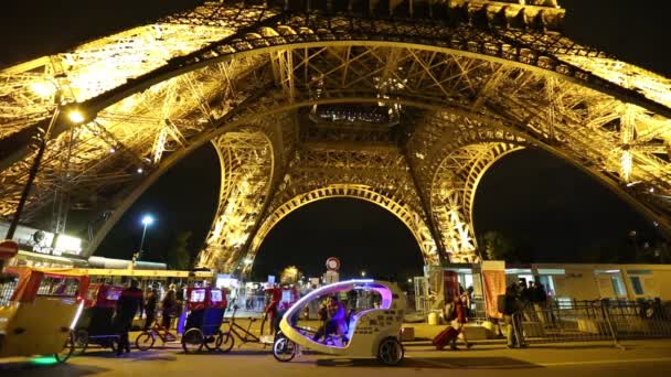 Tour Eiffel notte — Video Stock