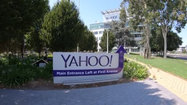 Ingresso principale Yahoo — Video Stock