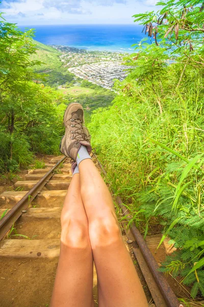 Hiking boots in Hawaii