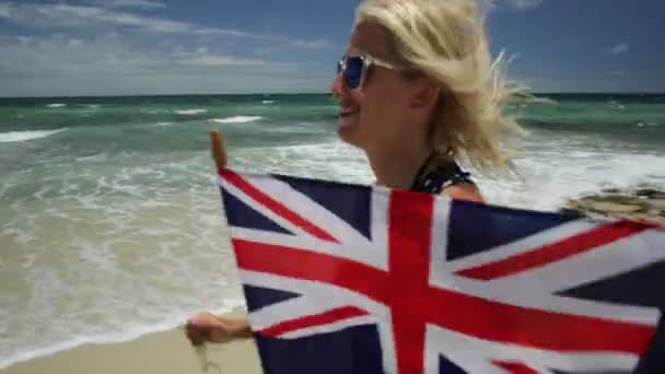 Playas de Perth disfrutando — Vídeo de stock