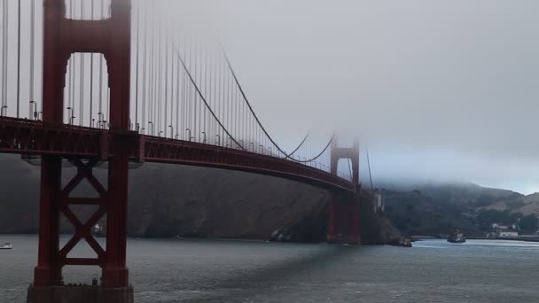 Golden Gate Bridge Panorama — Stock Video