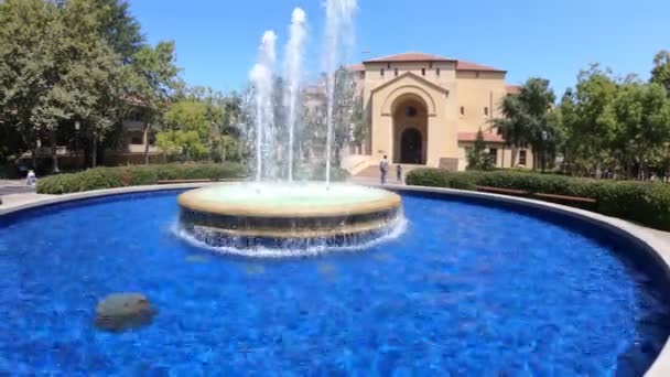 Stanford Auditorium and Fountain — Stock Video