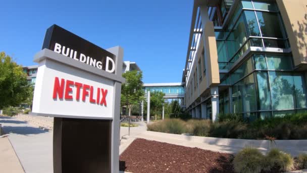 Logo Netflix California — Video Stock