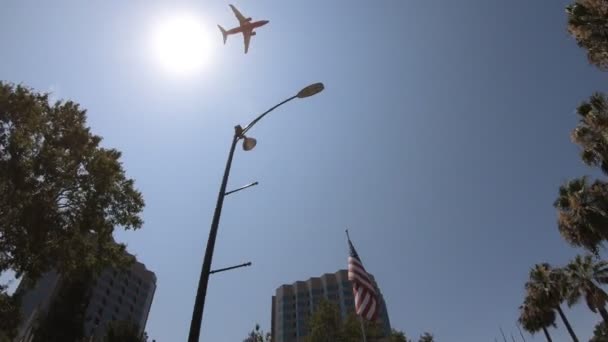 Самолёт Adobe San Jose — стоковое видео