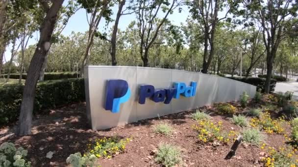 Штаб-квартира Paypal в Калифорнии — стоковое видео