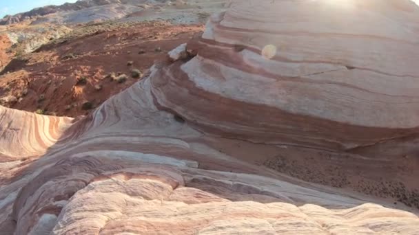 Fire Wave w dolinie ognia State Park — Wideo stockowe