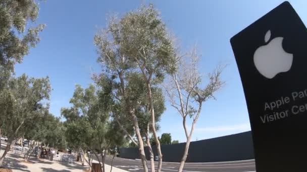 Apple Park sign — Stock Video