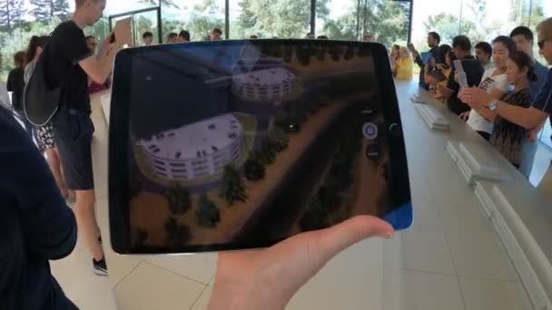 Apple Park 3D-kaart — Stockvideo