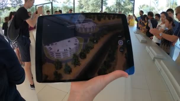 Apple Park 3d mapa — Stock video