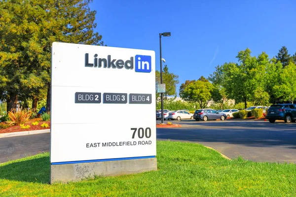 Linkedin Corp Sign — Stock Photo, Image