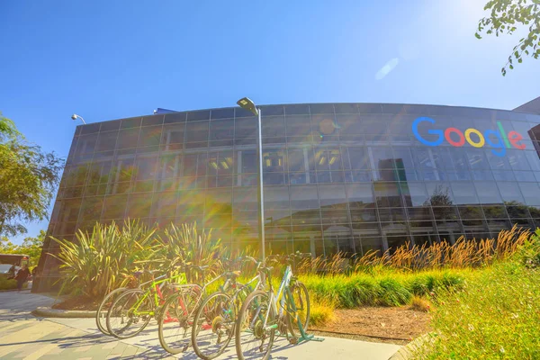 Mountain View Kalifornien Usa Augusti 2018 Utsidan Google Högkvarter Byggnaden — Stockfoto