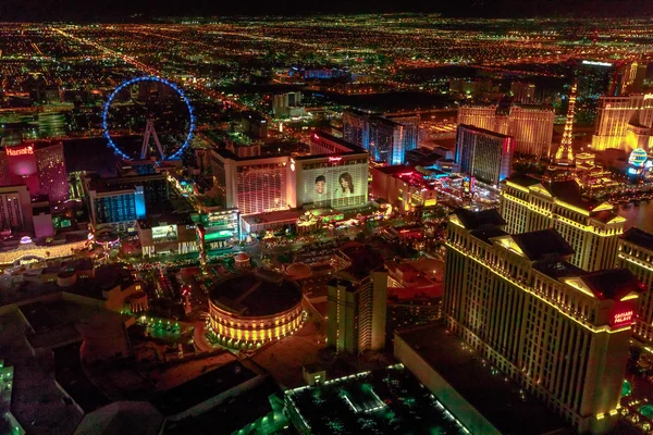 Noche Skyline de Las Vegas — Foto de Stock