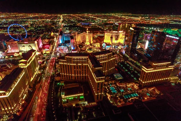 Noche Skyline de Las Vegas — Foto de Stock