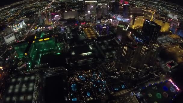 The Paris Las Vegas aerial — Stock Video