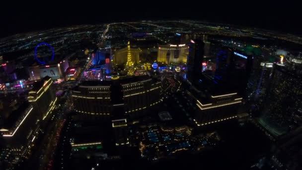 Noche Skyline de Las Vegas — Vídeos de Stock