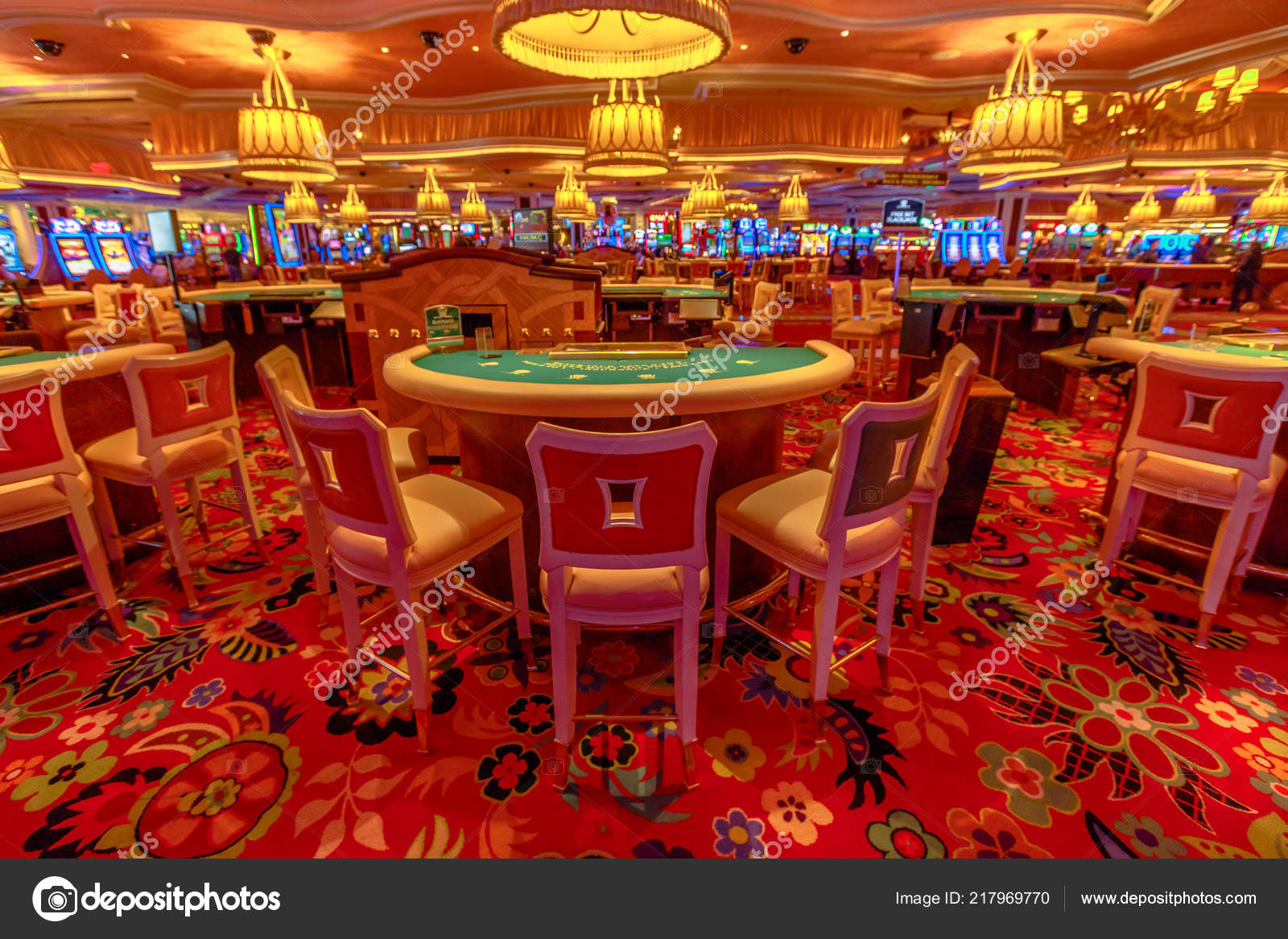Inneren Wynn Casino Redaktionelles Stockfoto C Bennymarty