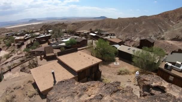 Panorama von calico kalifornien — Stockvideo