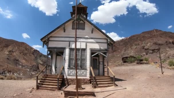 Escuela y Capilla en Calico — Vídeo de stock