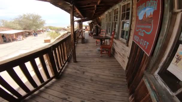 Pub portiek van Calico Californië — Stockvideo