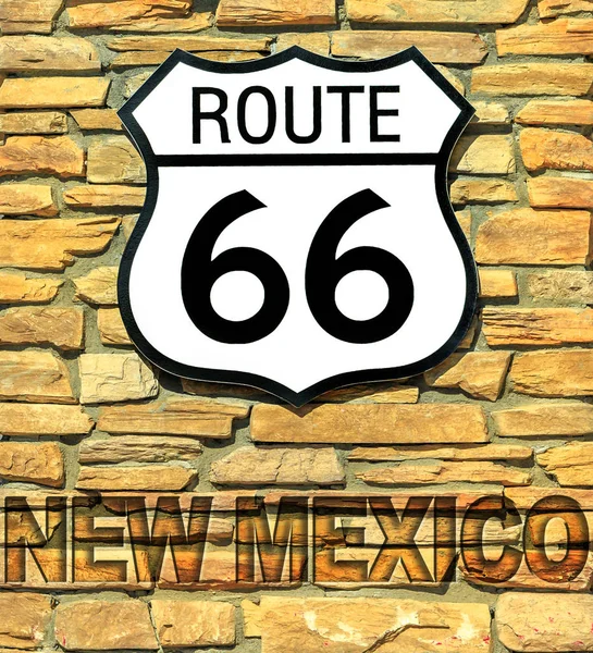 Route 66 neues Mexiko-Schild — Stockfoto