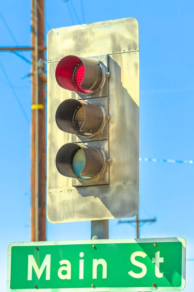 Red light Barstow — Stock Photo, Image