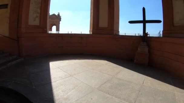 圣卢卡博洛尼亚楼梯 — 图库视频影像