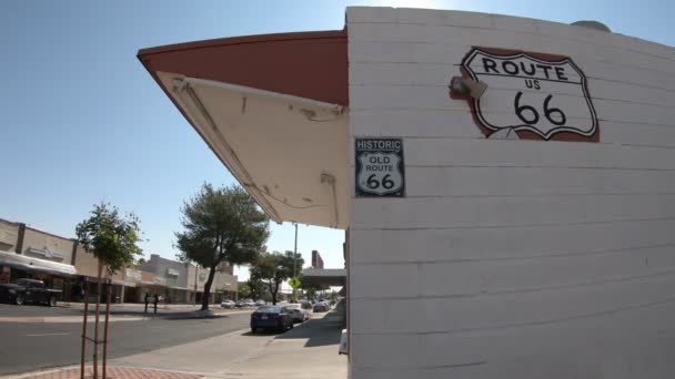 The Route 66 sign — Stock Video