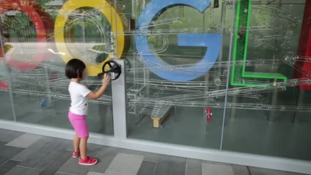 Singapur Google turystyka — Wideo stockowe