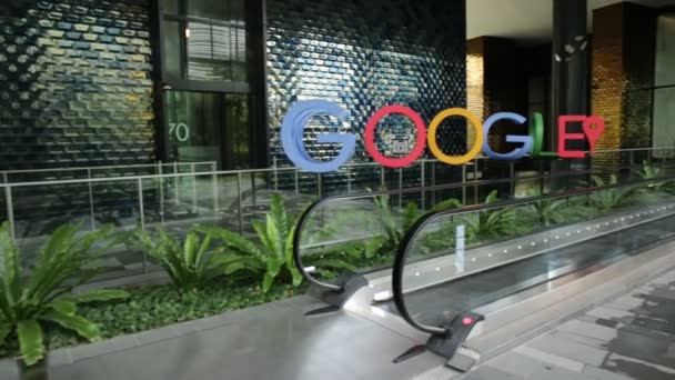 Google のシンガポール観光 — ストック動画