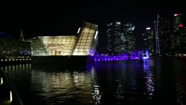Springbrunnen tanzen singapore — Stockvideo