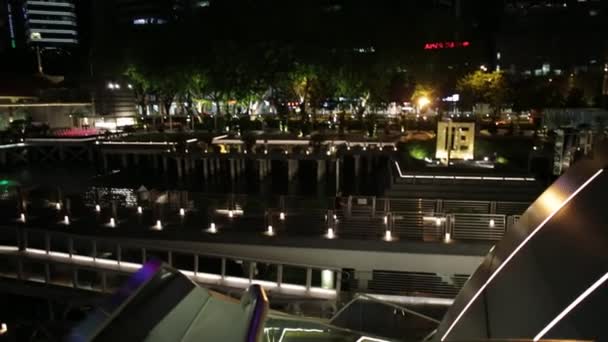 Clifford Square natt — Stockvideo