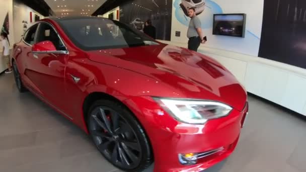 Tesla electric cars — Stock Video