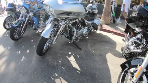 Motocykle, Venice Beach — Wideo stockowe