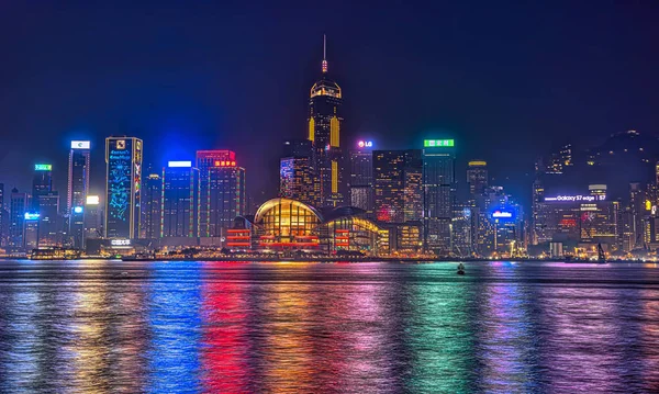 Гонконгская симфония огней — стоковое фото
