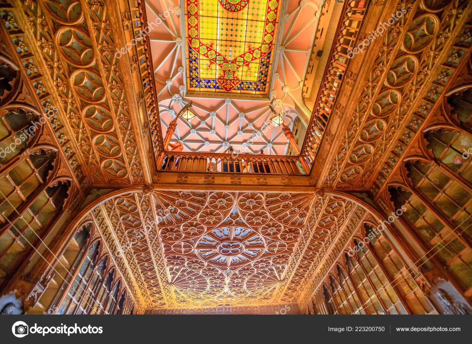 Library Lello Ceiling Stock Editorial Photo C Bennymarty