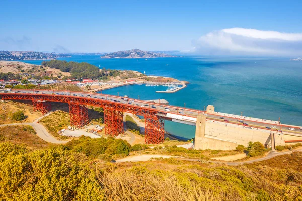 Golden Gate Köprüsü hava — Stok fotoğraf