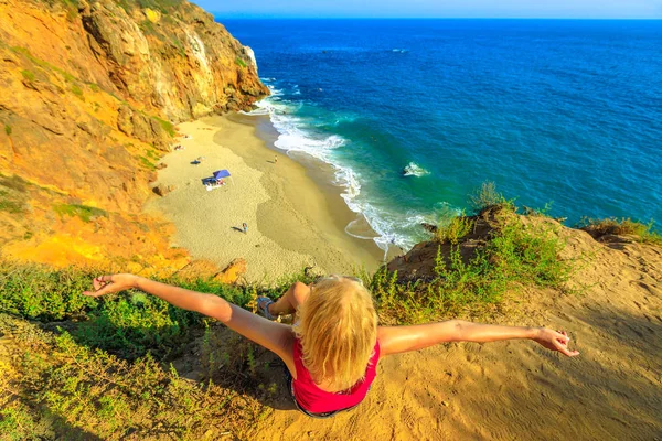 Woman in California West Coast — Stock Photo, Image