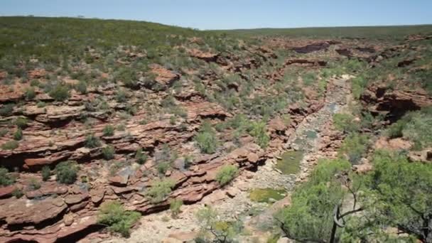 Z-Bend panorama i Kalbarri Np — Stockvideo