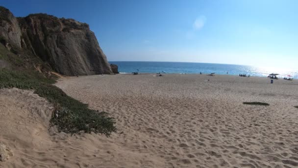 Punt Dume strand Malibu — Stockvideo