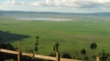 Ndutu alanı Ngorongoro Panoraması