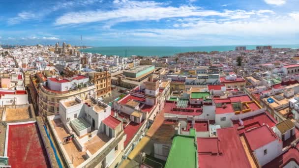 Panorama Cadiz Spagna — Video Stock