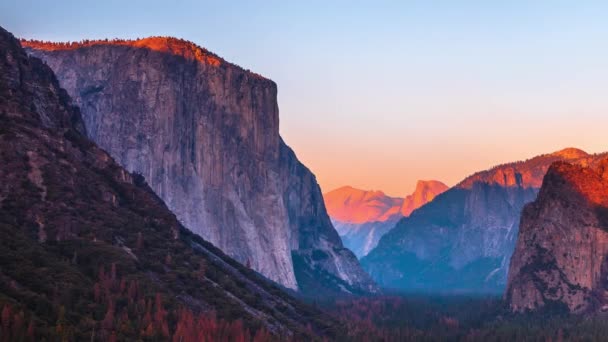 El Capitan tramonto — Video Stock